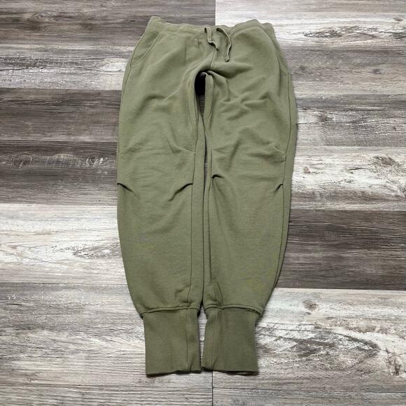 Gymshark Restore Joggers Desert Sage Green Mens M Training Tapered Leg Sweatpant - Picture 1 of 12